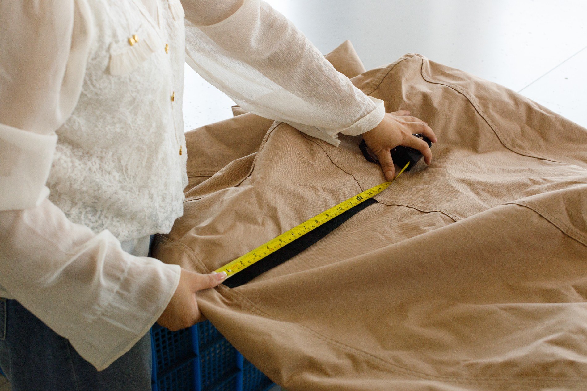 Taking measurements for a protective cover
