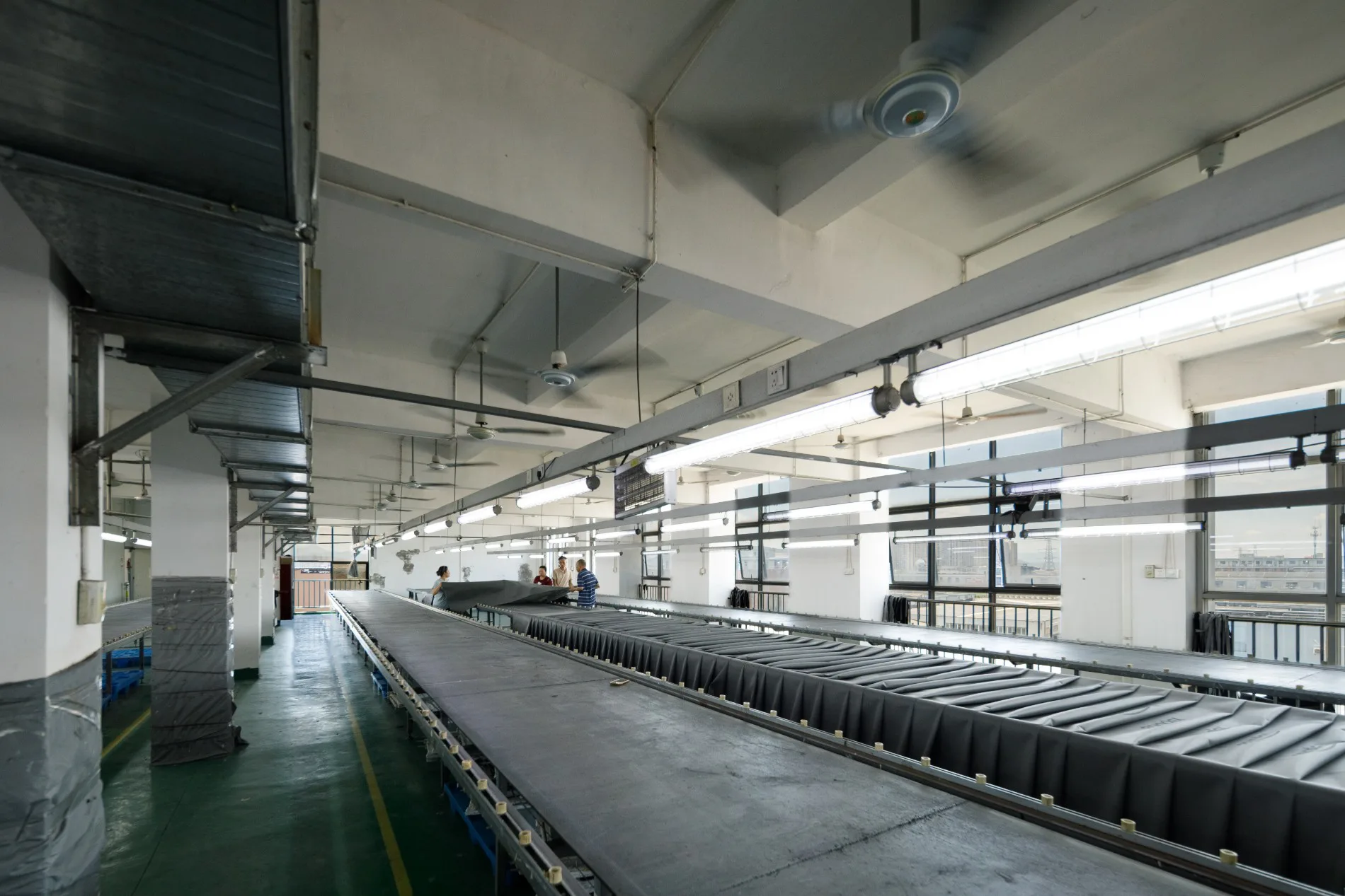 Fabric preparation at the Ningbo production base