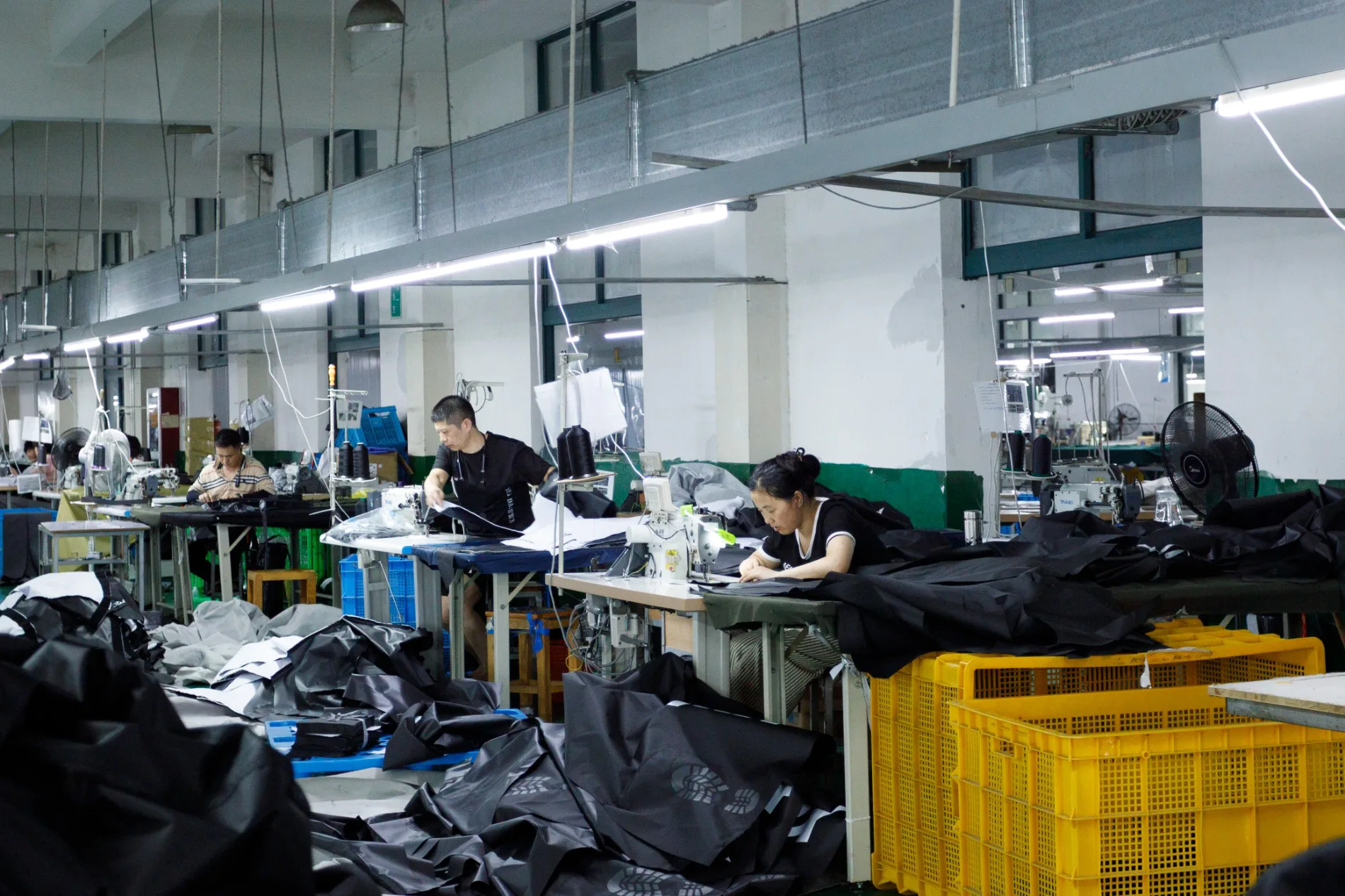 Sewing and assembly at the Ningbo production base