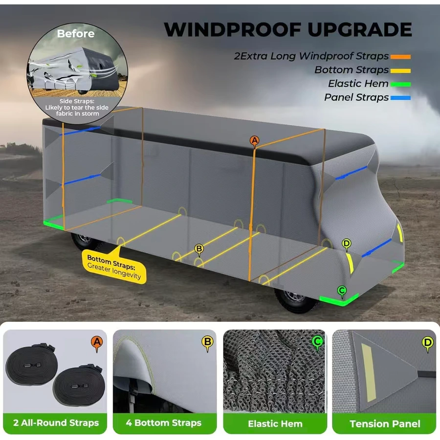 Class C RV Cover detail 2