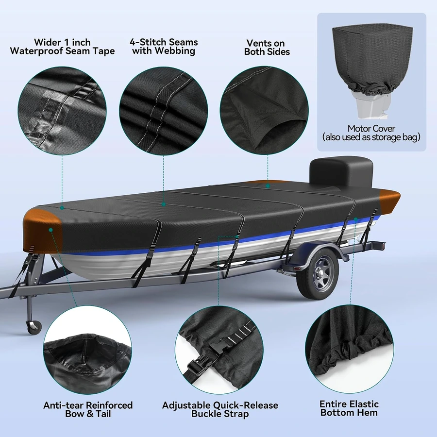 Jon Boat Cover detail 3