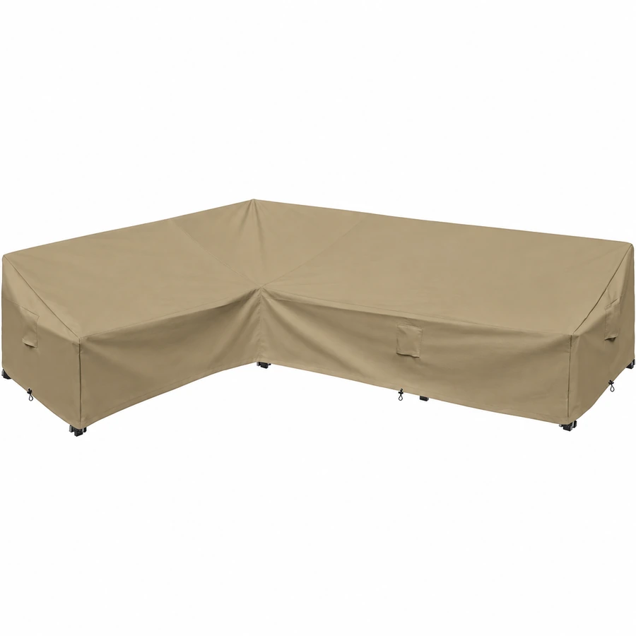 Patio L-Shaped Sofa Cover complete product view