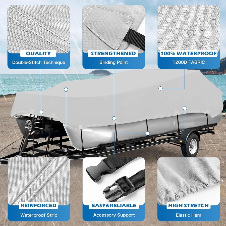 Pontoon Boat Cover detail 1