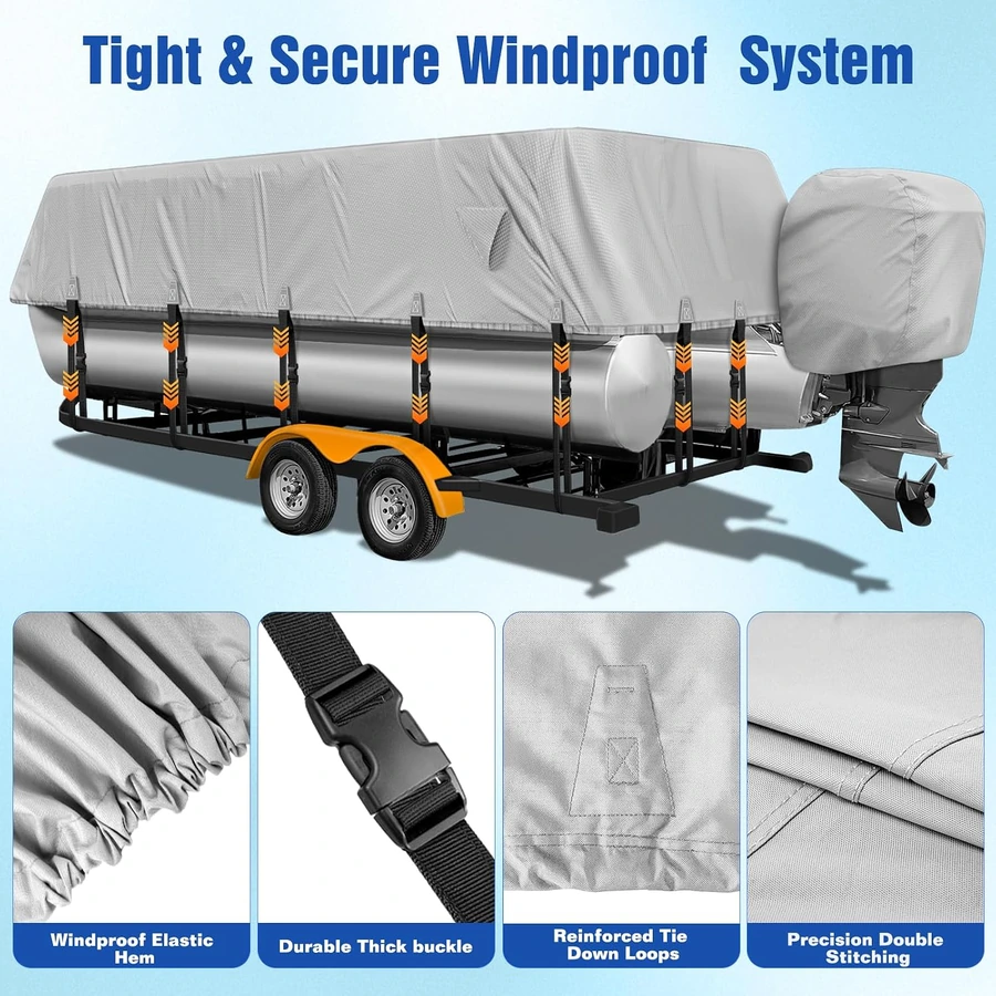 Pontoon Boat Cover detail 5