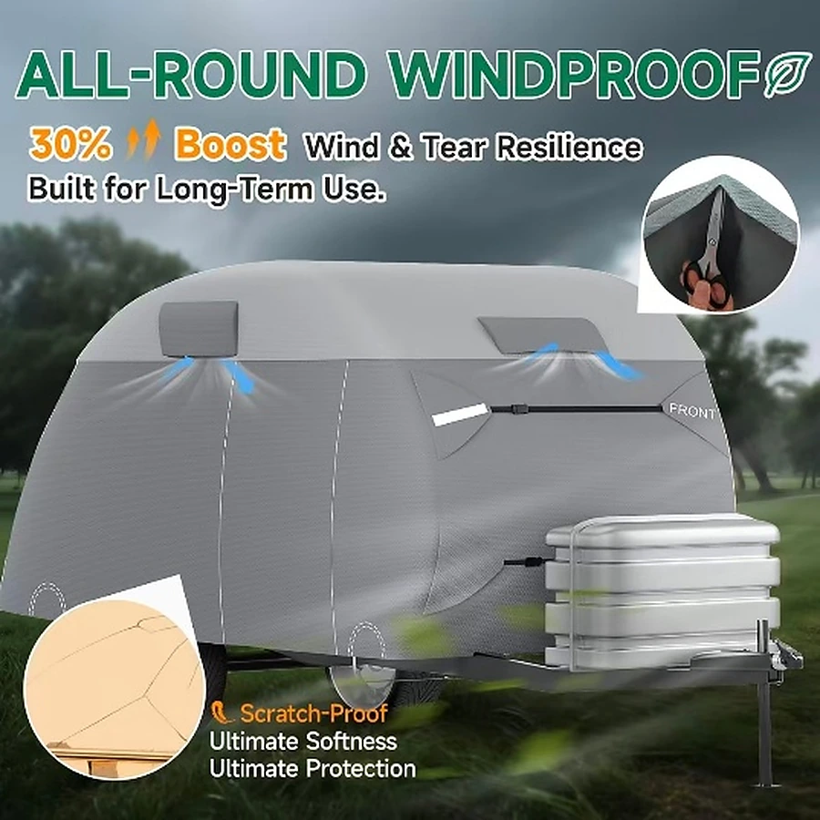 Teardrop Trailer Cover detail 1