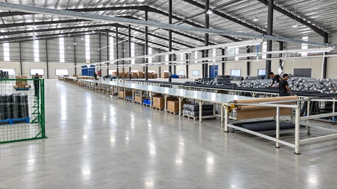 Takeo factory material preparation floor