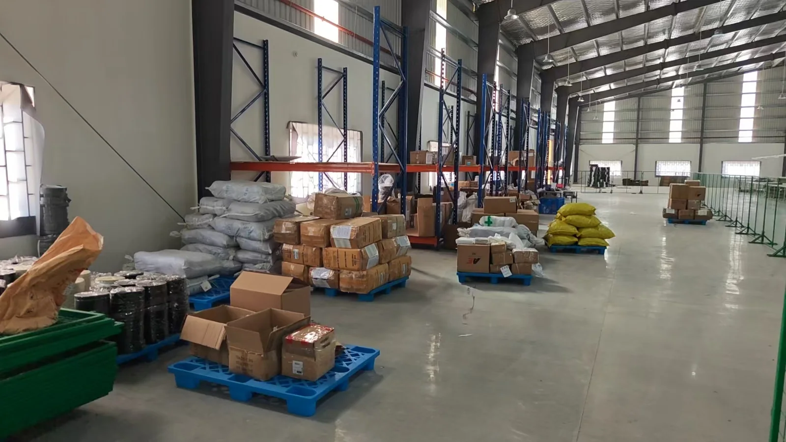 Material staging inside the Cambodia production base